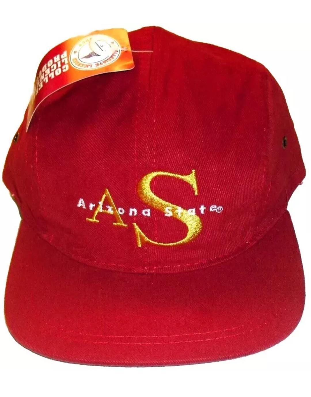 Arizona State Sun Devils 5 Five Panel Style 90s Vintage Strapback hat New Ncaa