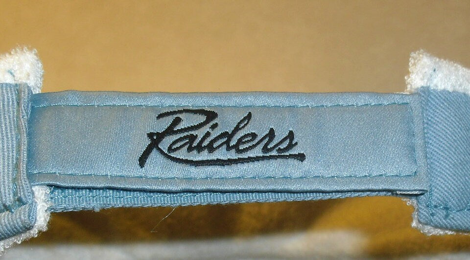 Las Vegas Oakland Raiders Womens Reebok Light Blue Color Visor Hat New Nfl