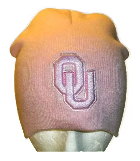 Oklahoma Sooners University Womens Girls Pink Winter Hat Beanie cap New Ncaa