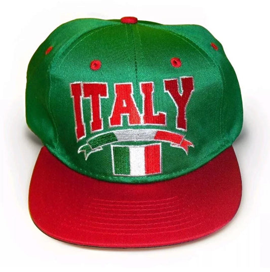 Italy Red Green White Flag Logo Mens Eclipse Vintage Snapback hat cap New