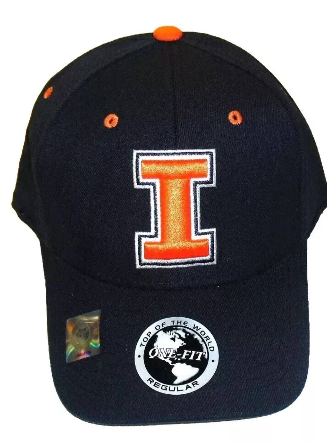 Illinois Fighting Illini Top of the World Mens Stretch Fit One Fit hat New Ncaa