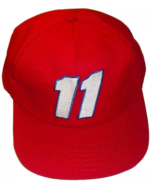 Bill Elliott #11 Racing 90s Vintage Snapback hat New Nascar All Red