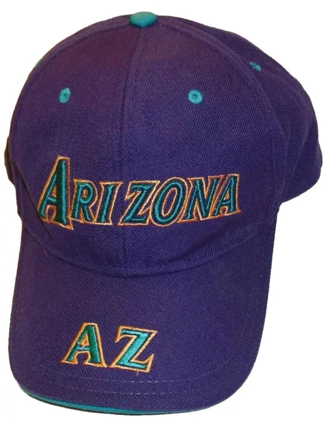 Arizona Diamondbacks Vintage 90s Adjustable Purple Strapback hat New Mlb