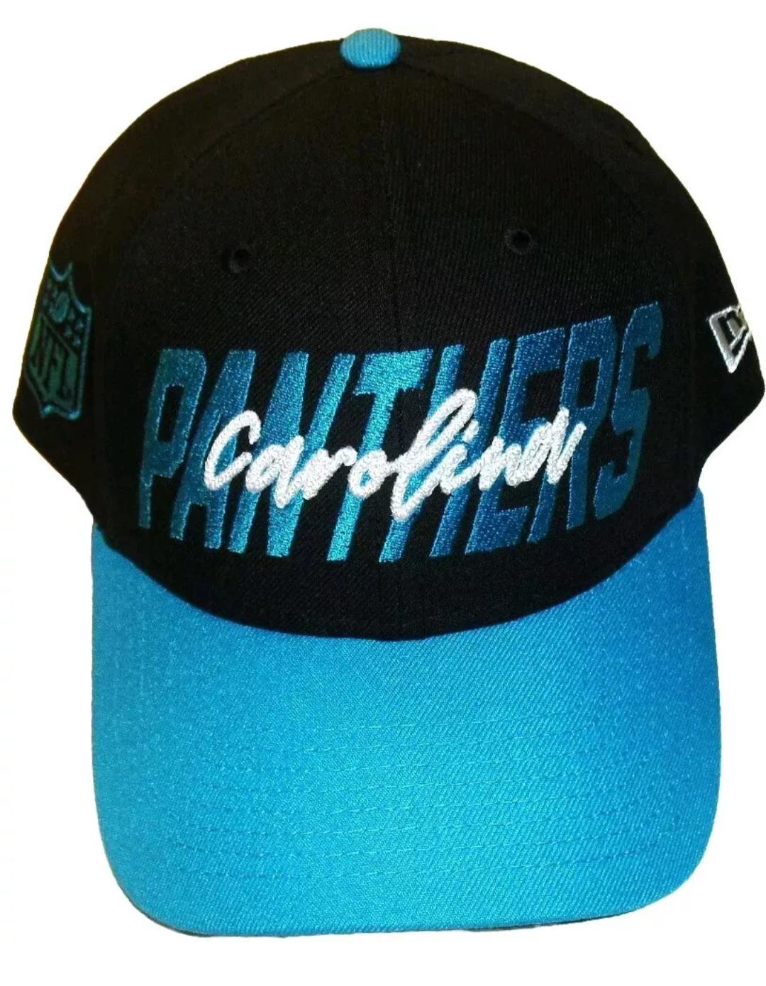 Carolina Panthers Mens New Era 9Forty Nfl Draft Snapback hat Curved Bill