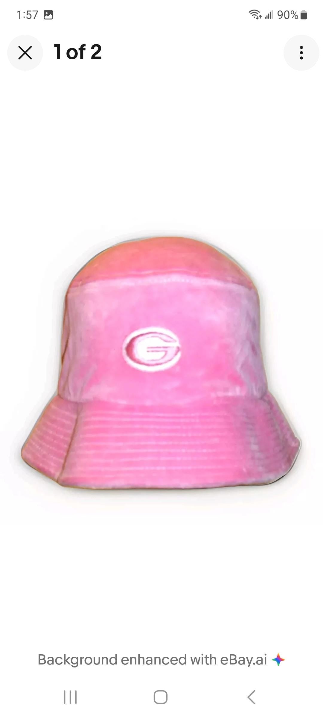 Georgia Bulldogs Womens Pink Bucket hat cap One size Fits All New Ncaa