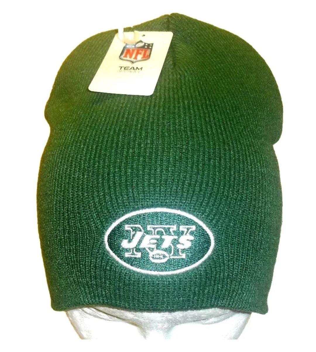 New York Jets Mens Adult Green Beanie Winter Hat Cap New Nfl