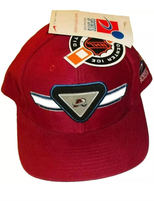 Colorado Avalanche Sports Specialties 90s Adjustable Strapback hat New Nhl