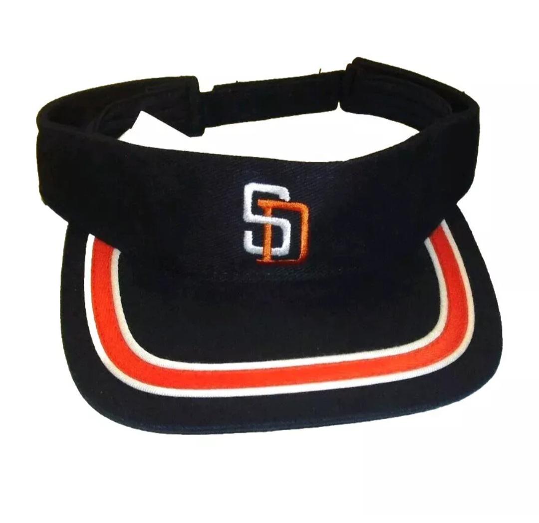 San Diego Padres Mens Vintage 90s Original Visor Hat New Mlb