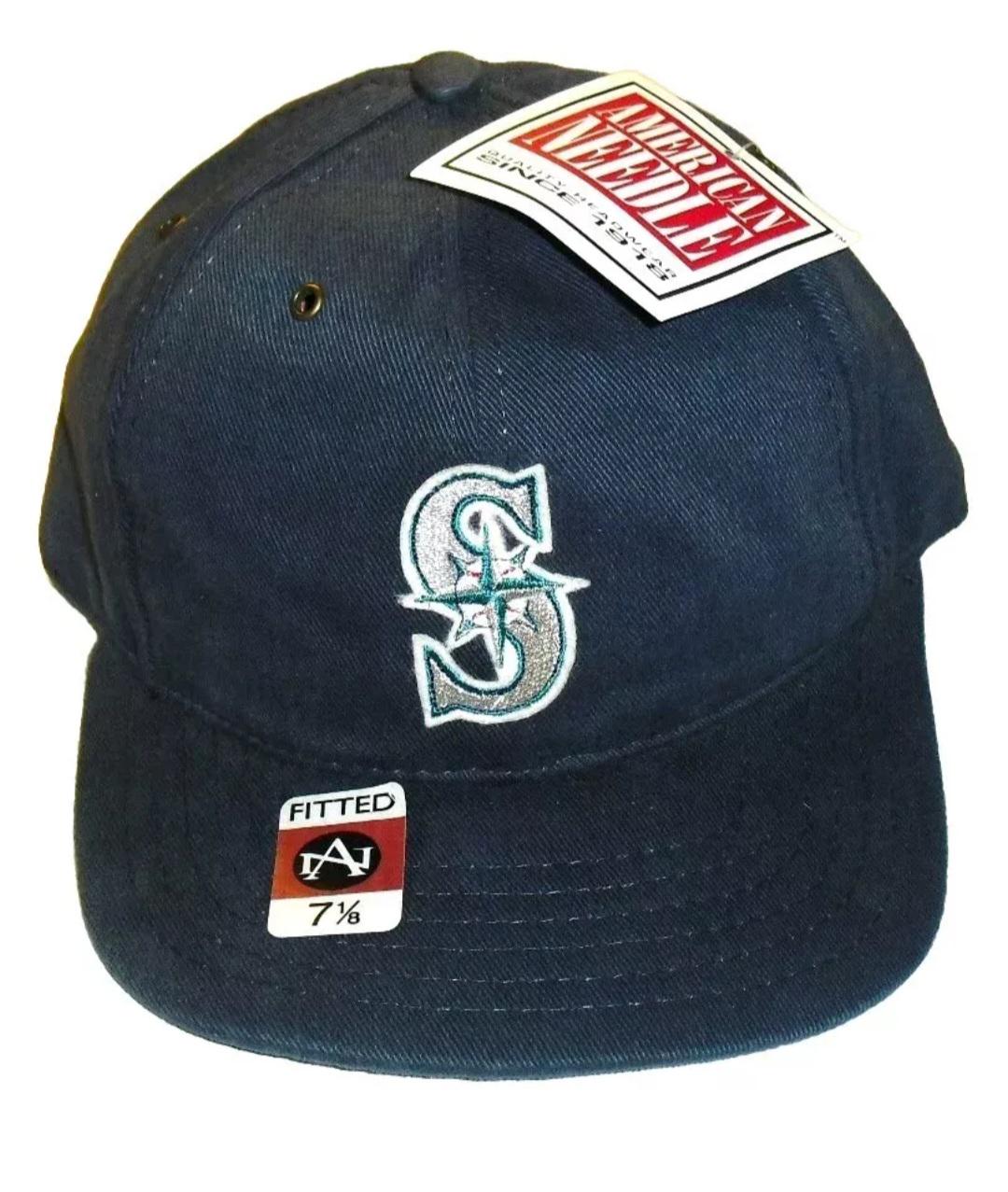 Seattle Mariners American Needle Mens Vintage 90s FItted hat sz. 7 1/8 New Mlb