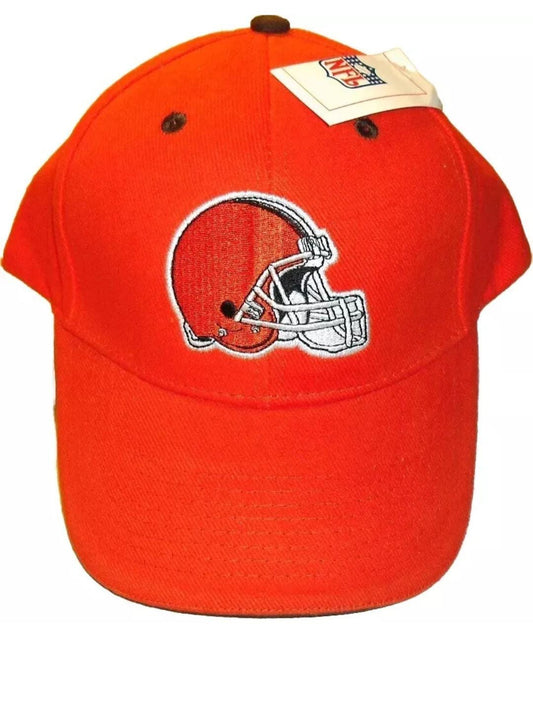 Cleveland Browns Vintage Original 90s All Orange Adjustable Strapback hat New