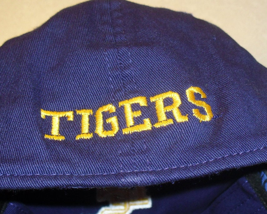 LSU Tigers Mens Purple Stretch Fit hat cap One Size One Fit New Ncaa