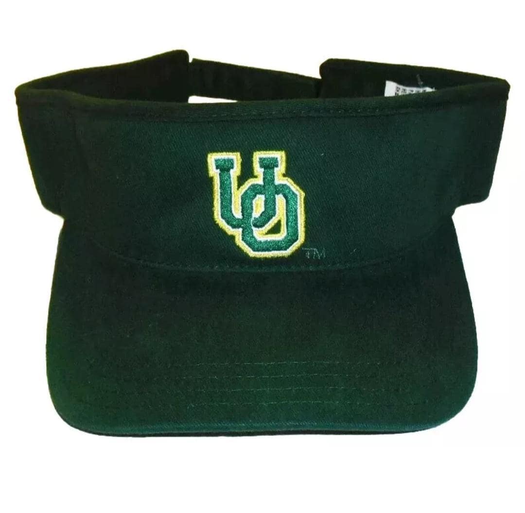 Oregon Ducks University Mens Green Visor hat UO logo New Ncaa College