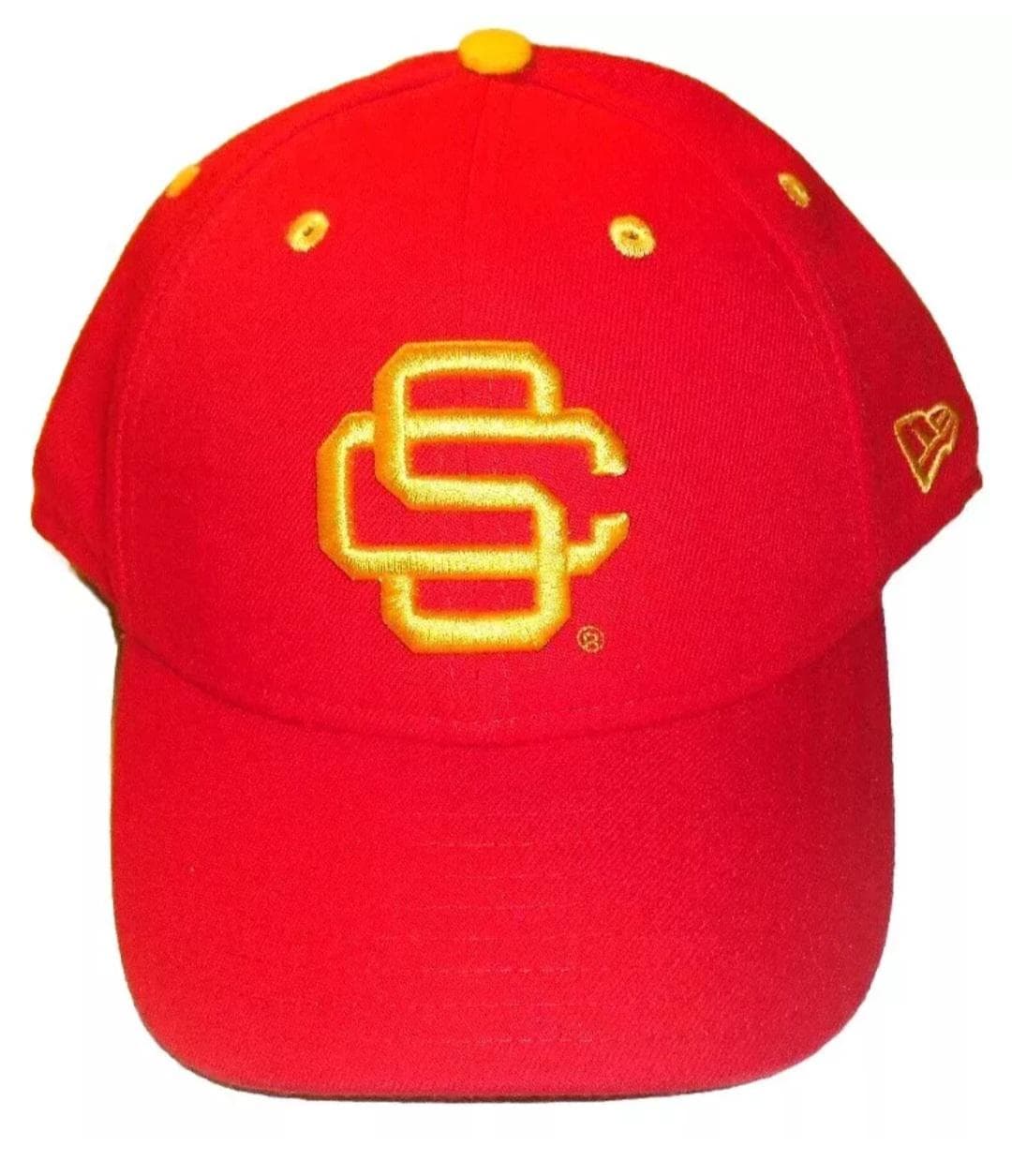 Usc Trojans Mens New Era Curved Bill Fitted hat sz. 7 1/4 New Ncaa