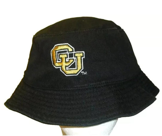 Colorado Buffaloes University Mens Black Bucket hat sz. Large/XL New Ncaa