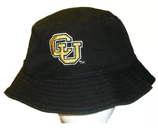 Colorado Buffaloes University Mens Black Bucket hat sz. Small/Medium New Ncaa