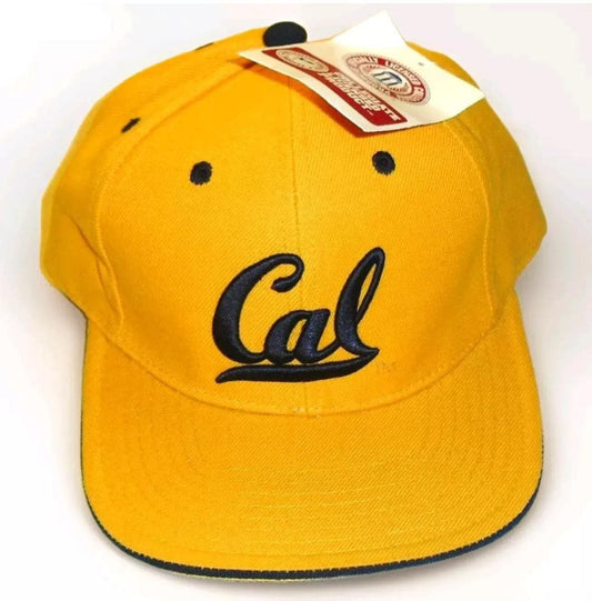 Cal California Bears Vintage 90s American Needle Mens Yellow Snapback hat New