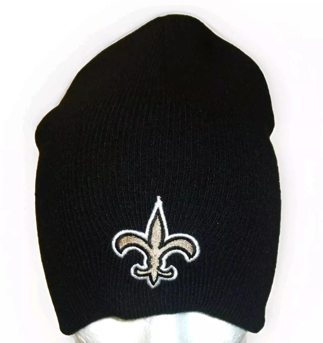 New Orleans Saints Mens Adult Black Beanie Winter Hat Cap New Nfl