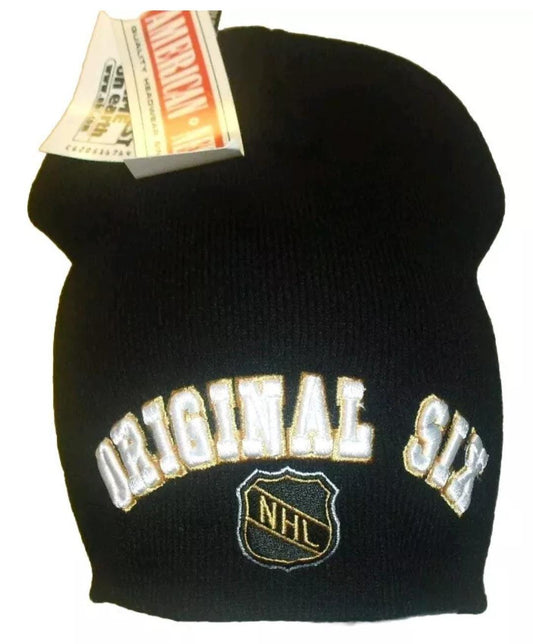 Original Six Vintage 90s Nhl Hockey Original Adult Beanie Winter Hat New