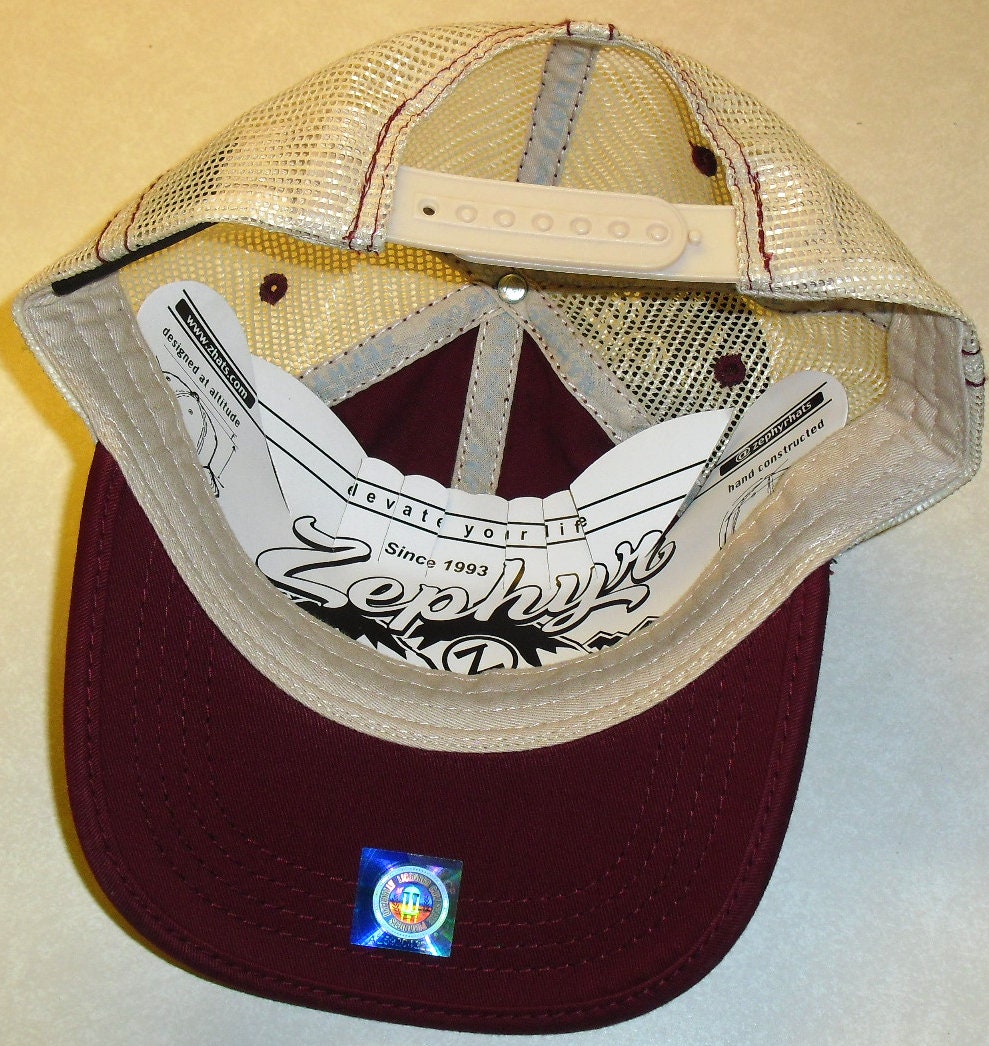 Florida State Seminoles Zephyr Snapback hat Trucker Mesh Sides Back New Ncaa