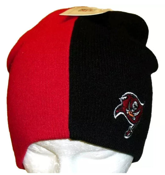 Tampa Bay Buccaneers Mens Adult Red Black Beanie Winter Hat New Nfl