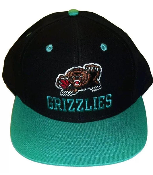 Memphis Vancouver Grizzlies Grizz Mens Adidas Snapback hat Black Teal Nba New