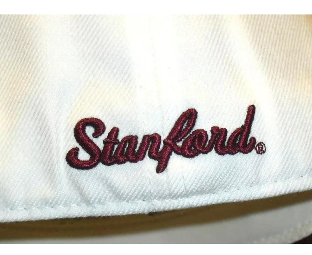 Stanford Cardinal Zephyr Mens White Fitted hat cap sz. 7 1/4 New Ncaa