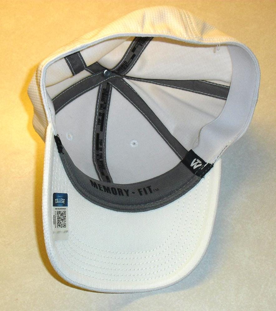 Notre Dame Irish Mens One Fit Stretch fit Memory Fit Top of the World White hat