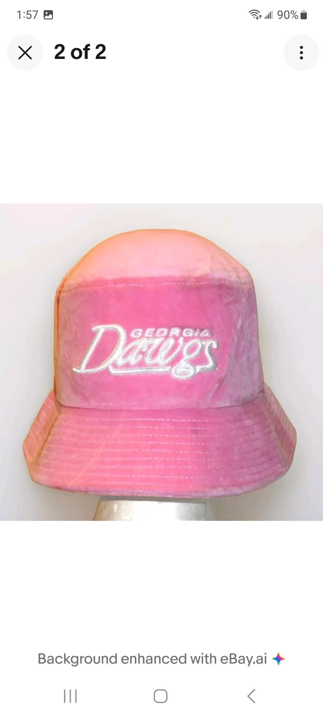 Georgia Bulldogs Womens Pink Bucket hat cap One size Fits All New Ncaa