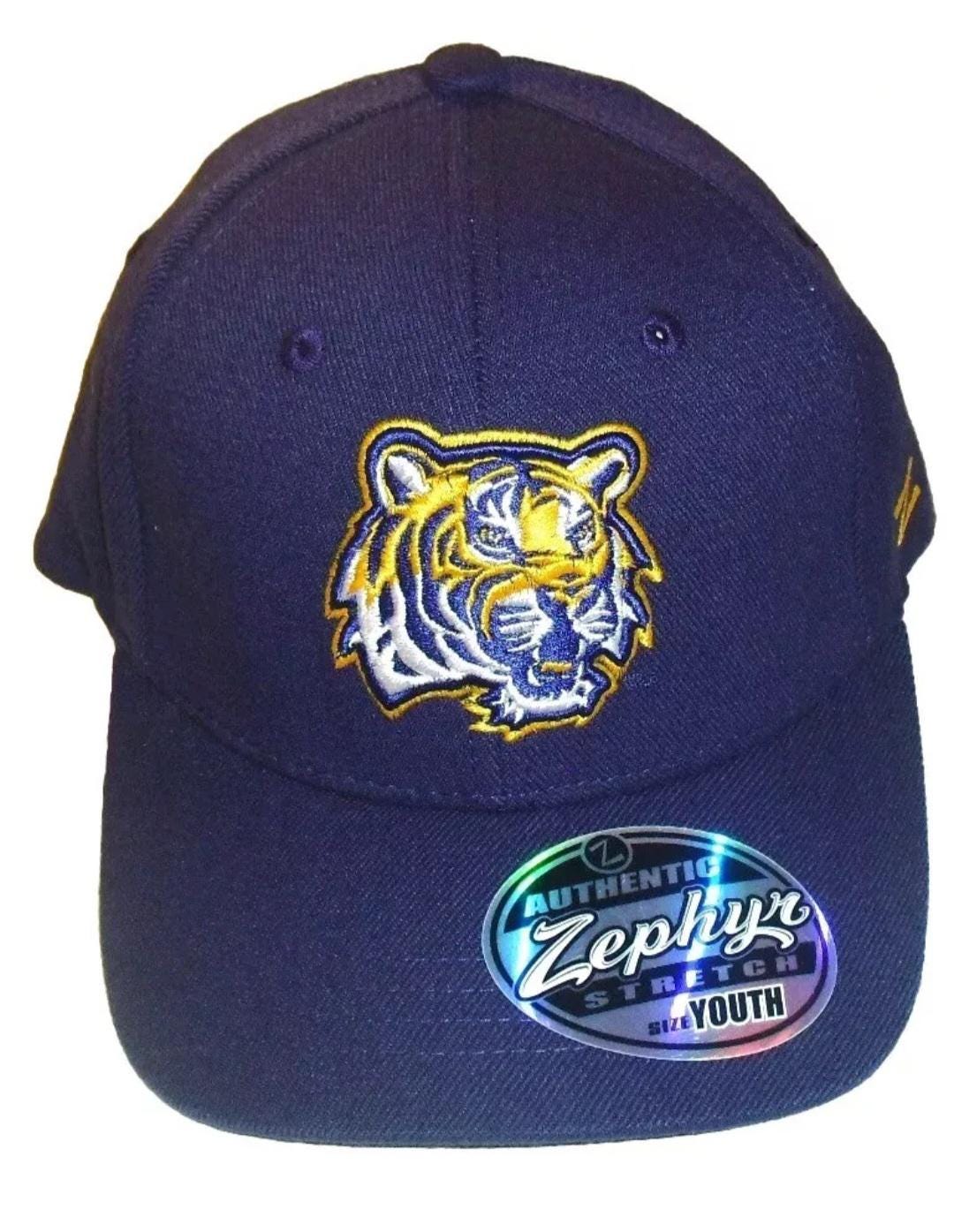 Lsu Tigers University Kids Youth Zephyr Purple Stretch Fit hat New Ncaa