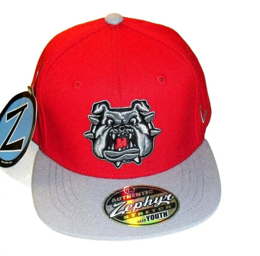 Fresno State Bulldogs Kids Youth Zephyr Red Stretch Fit hat cap New Ncaa