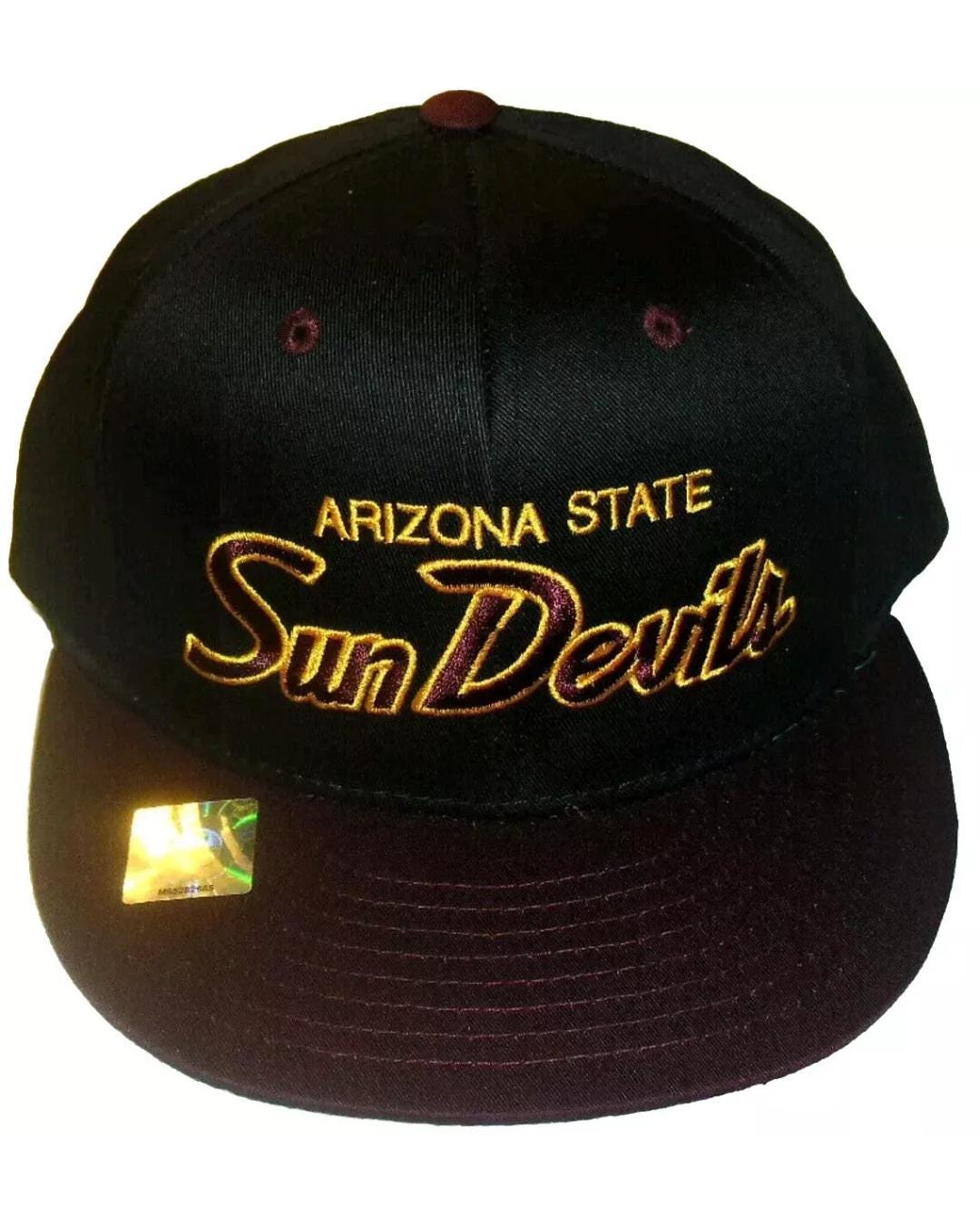 Arizona State Sun Devils University Script Logo Snapback hat New Ncaa