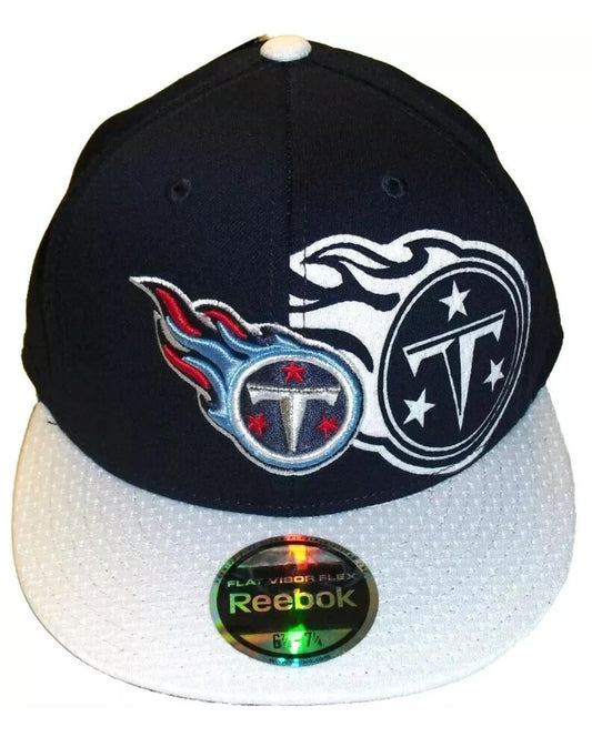 Tennessee Titans Mens Reebok Fitted hat Fits Head sizes of 6 7/8-7 1/4 New Nfl