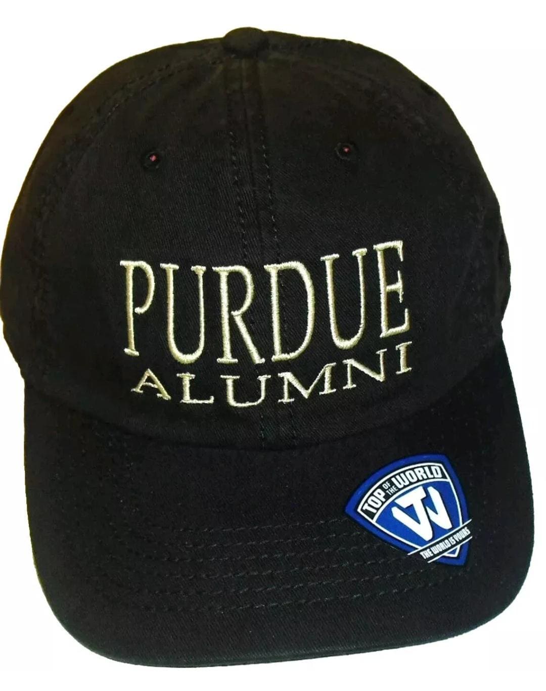 Purdue Alumni University Adult Adjustable Strapback hat New Ncaa Black