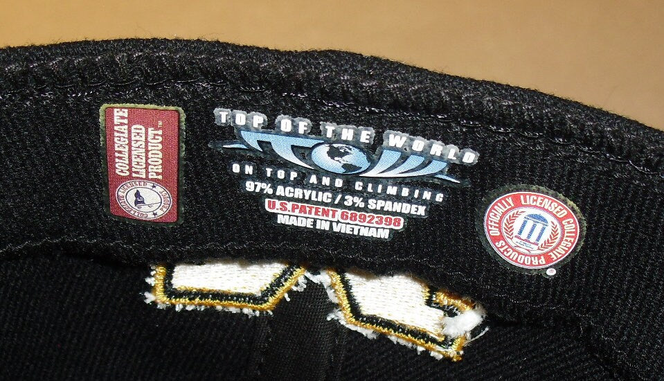 Missouri Tigers Top of the World Mens Black Stretch Fit One Fit hat Cap New Ncaa
