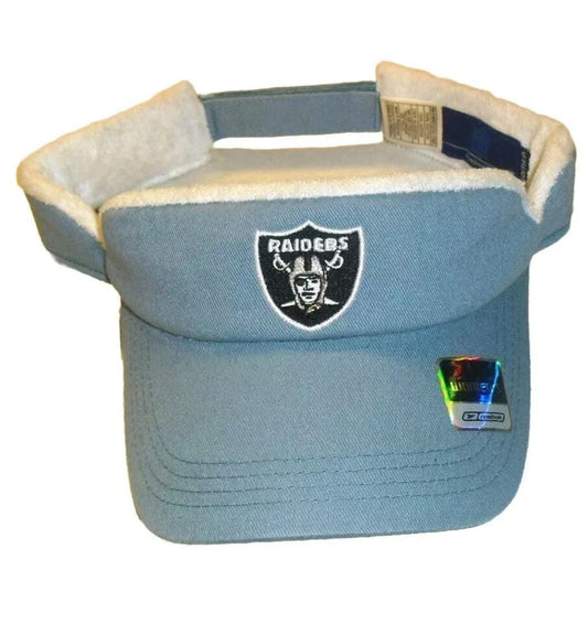 Las Vegas Oakland Raiders Womens Reebok Light Blue Color Visor Hat New Nfl