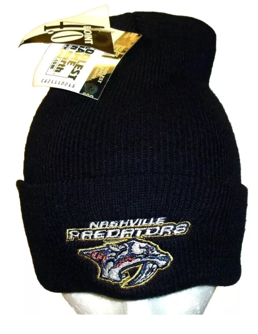 Nashville Predators Vintage 90s Cufffed Adult Beanie Winter Hat New Nhl