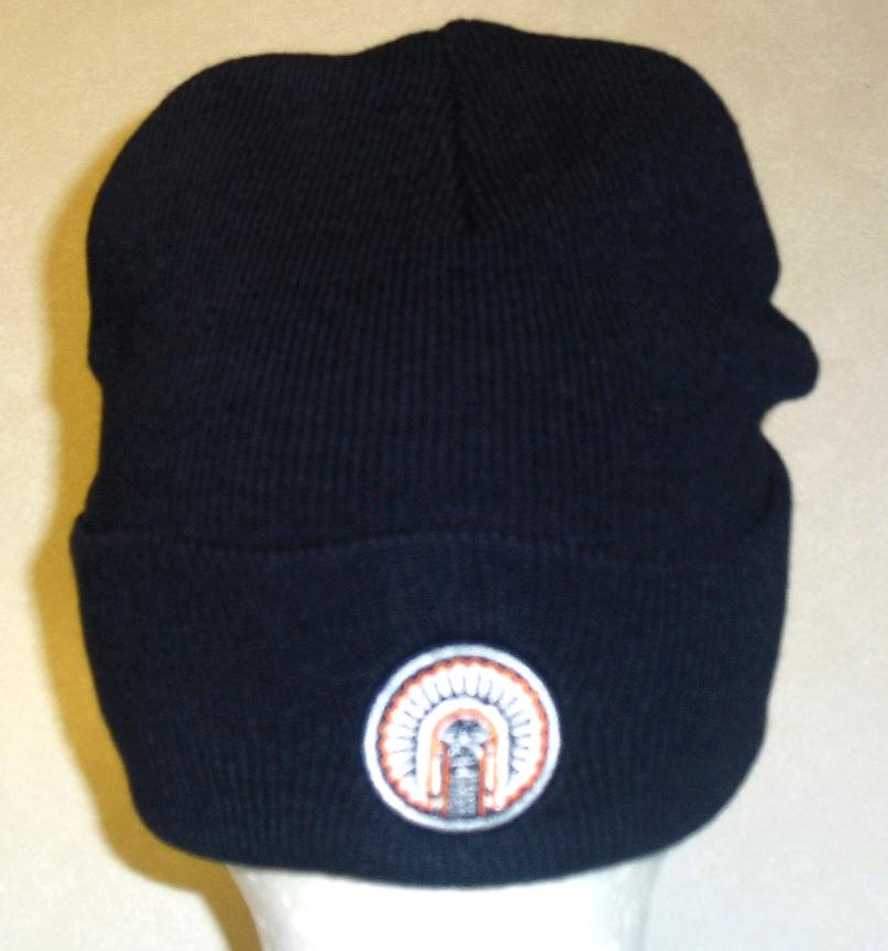 Illinois Fighting Illini Mens Navy Blue Beanie Winter Hat Cap New Ncaa