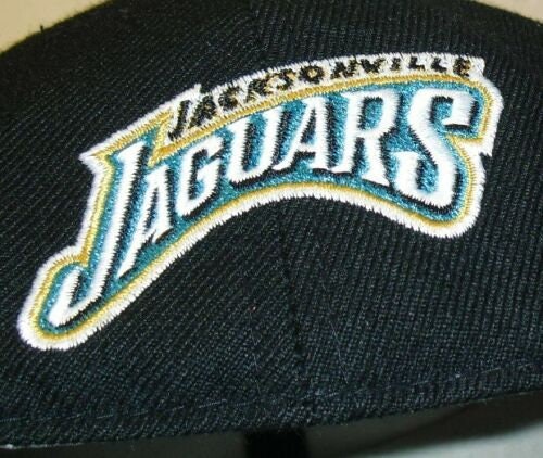 Jacksonville Jaguars Black Vintage 90s American Needle Fitted Hat sz. 7 1/2 New