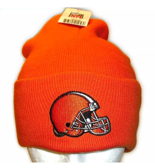 Cleveland Browns Mens Adult Orange Beanie Winter Hat Cap New Nfl