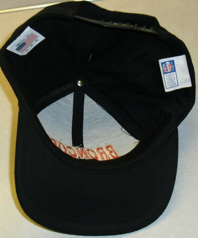 Denver Broncos All Black Original Vintage 90s Snapback hat New Nfl