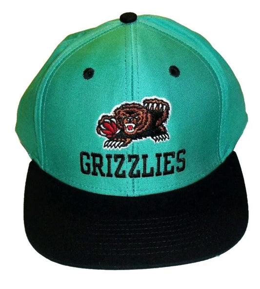 Memphis Vancouver Grizzlies Mens Adidas Snapback hat Teal Black Nba New