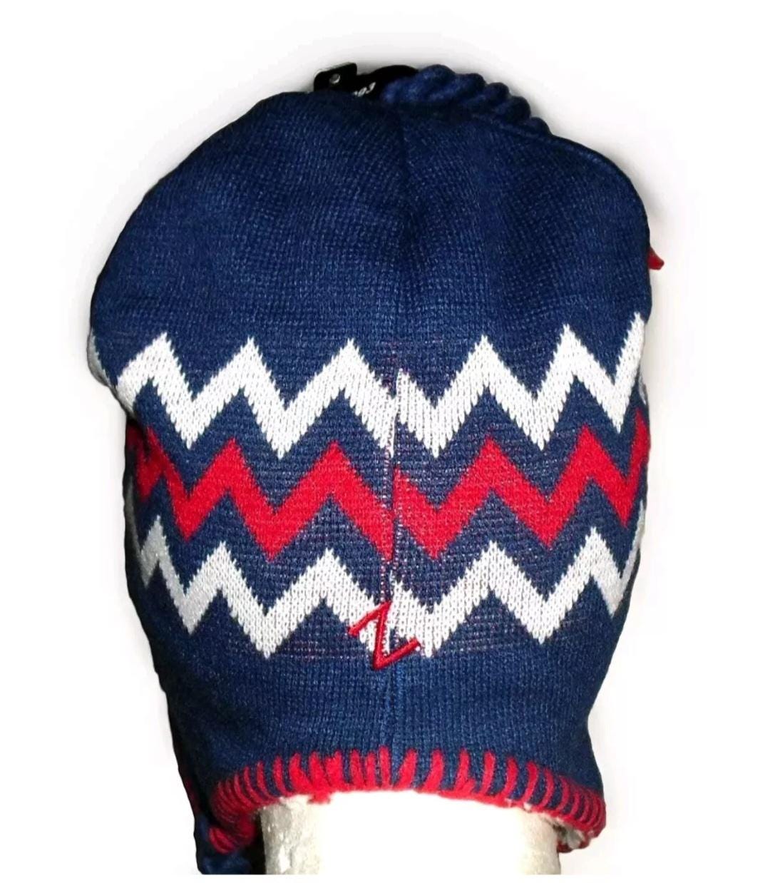 Kansas Jayhawks University Mens Adult Blue Beanie Winter Tassel Hat New Ncaa