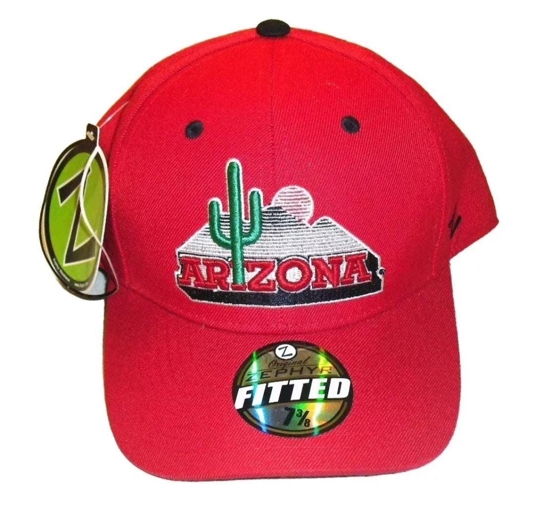 Arizona Wildcats Mens Zephyr Fitted hat sz. 7 3/8 New Ncaa Cactus logo