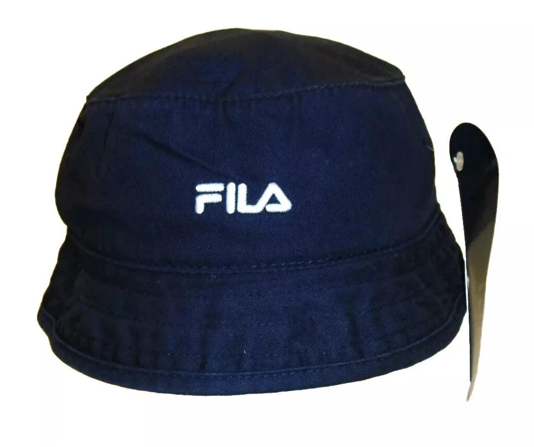 Fila Vintage Mens 90s Navy Blue Bucket hat cap sz. Small/Medium New