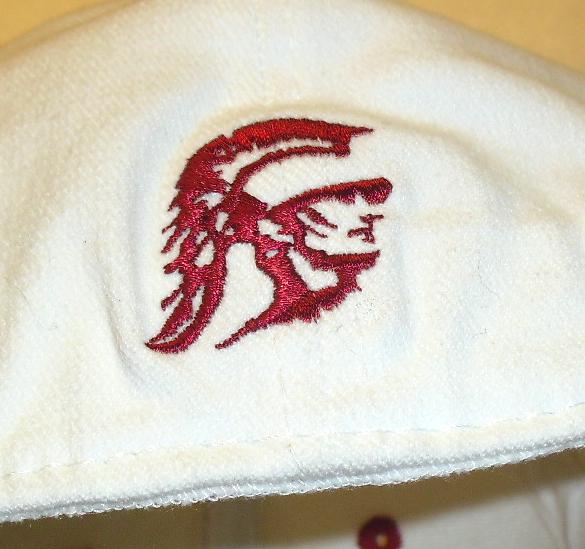 USC Trojans Mens White Stretch Fit Fitted hat sz. 6 5/8- 7 1/8 New Ncaa