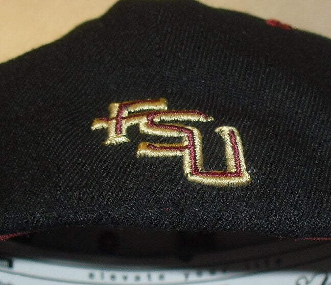 Florida State Seminoles Zephyr Black Stretch Fit One Fit hat sz. Small New Ncaa