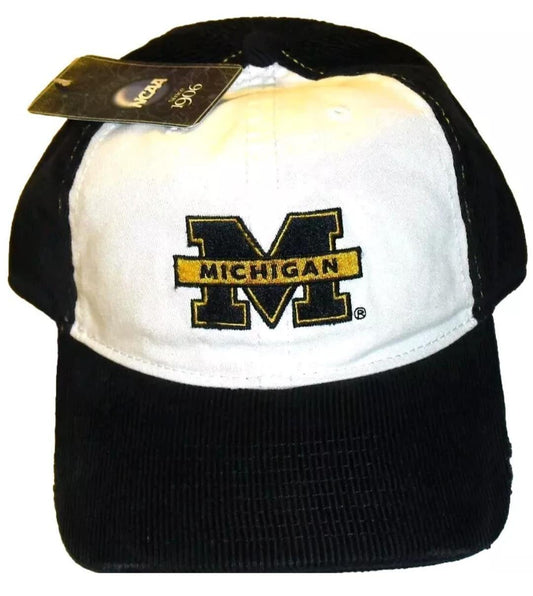 Michigan Wolverines Corduroy Adjustable Strapback hat New Ncaa