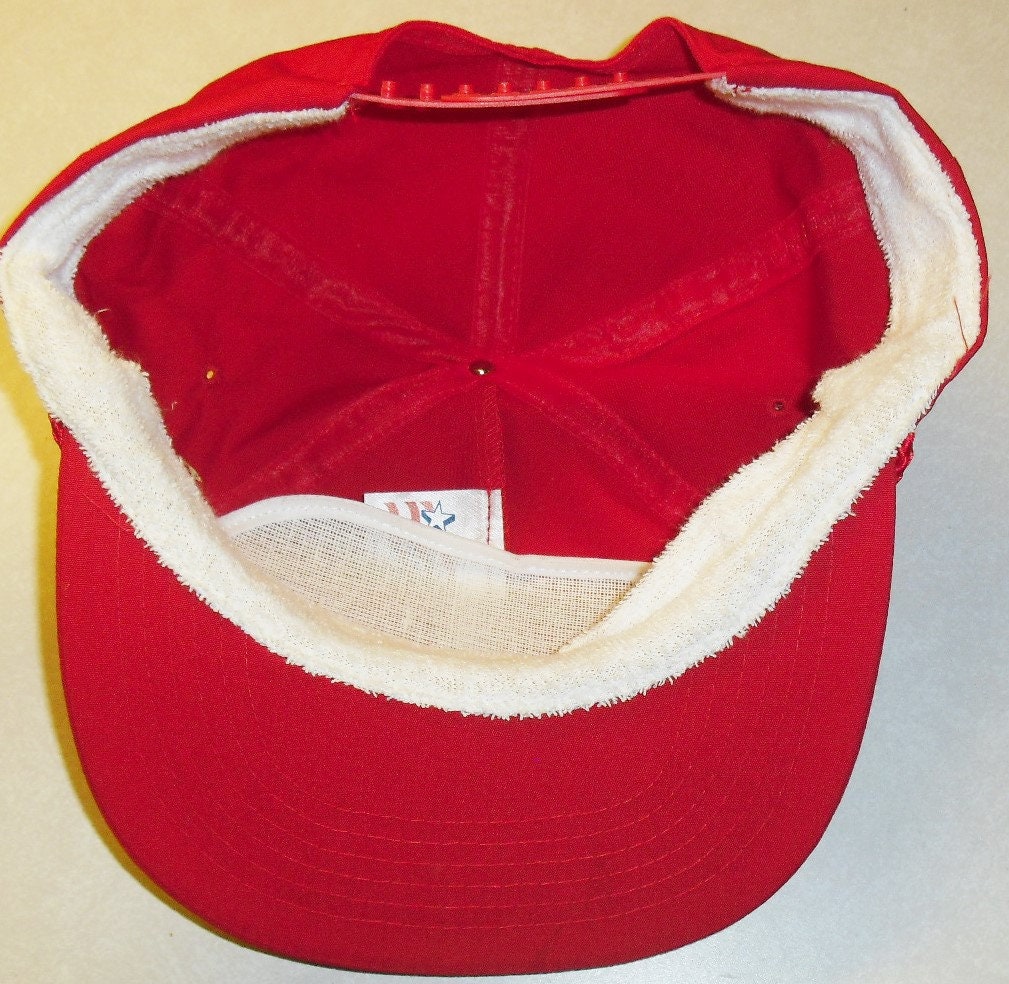 Santa Claus 90s Vintage Snapback hat Christmas Holidays New All Red