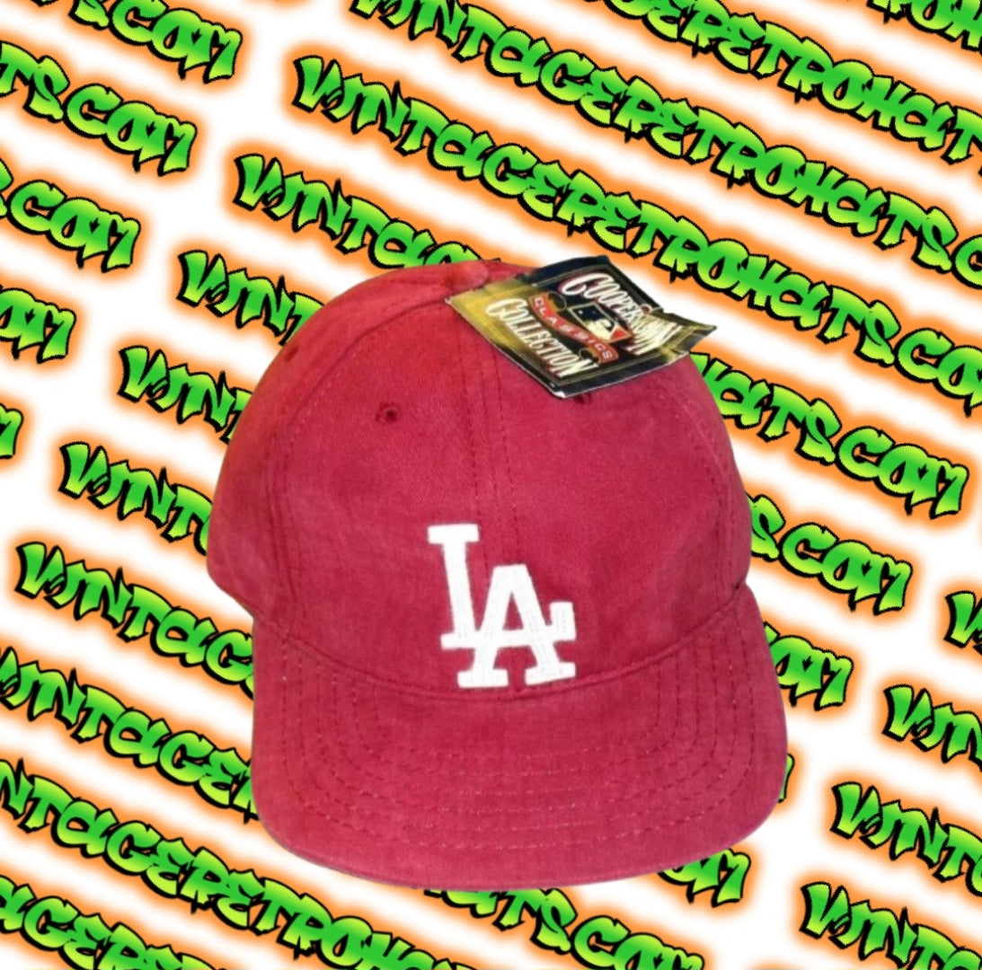 Los Angeles Dodgers American Needle Mens Red Vintage 90s FItted hat sz 7 1/8 New