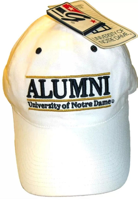 Notre Dame Alumni The Game 90s Vintage Adjustable White Strapback hat Ncaa New